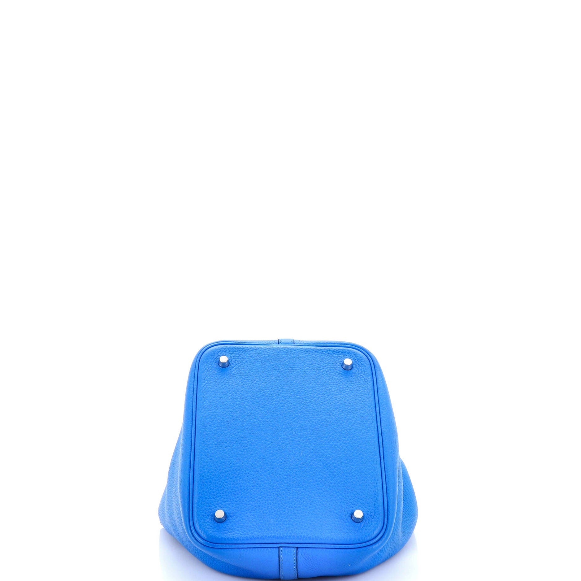 Pre-Owned Hermes Picotin Lock Bag Clemence MM, Alternate, color, Bleu Hydra