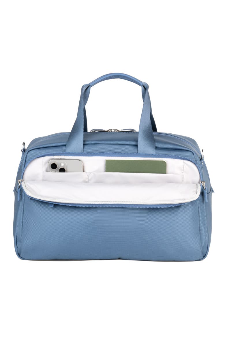 Versapack + Softside 21" Carry On & Underseat Travel Tote Bag Luggage Set, Alternate, color, Elemental Blue