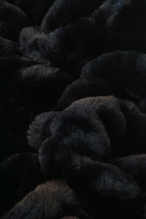 Sea To Me Blankets La Escapade Faux Fur Throw Blanket In Black