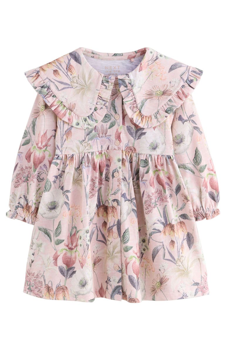 NEXT Kids
 Floral Long Sleeve Dress, Main, color, Pink
