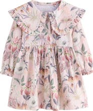 NEXT Kids' Floral Long Sleeve Dress