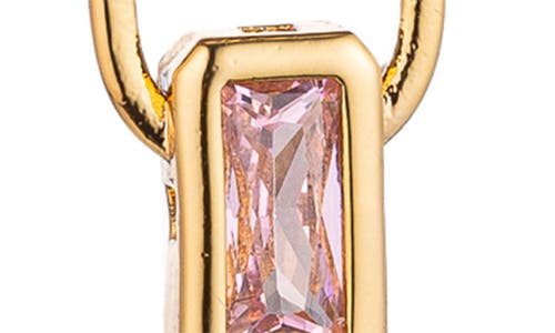 Eye Candy Los Angeles Aveline Cubic Zirconia Chain Drop Earrings In Gold