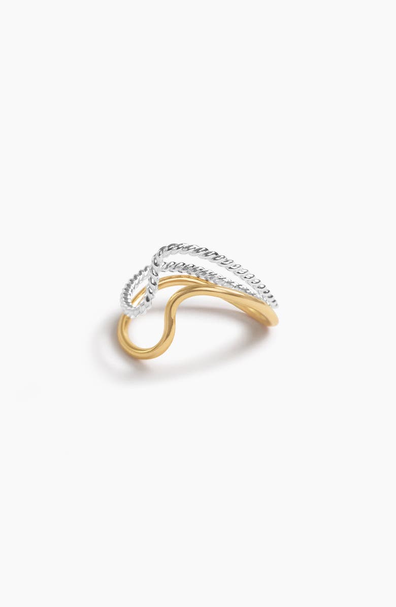 ABLE Mia Ring Two-Tone, Alternate, color, Gold