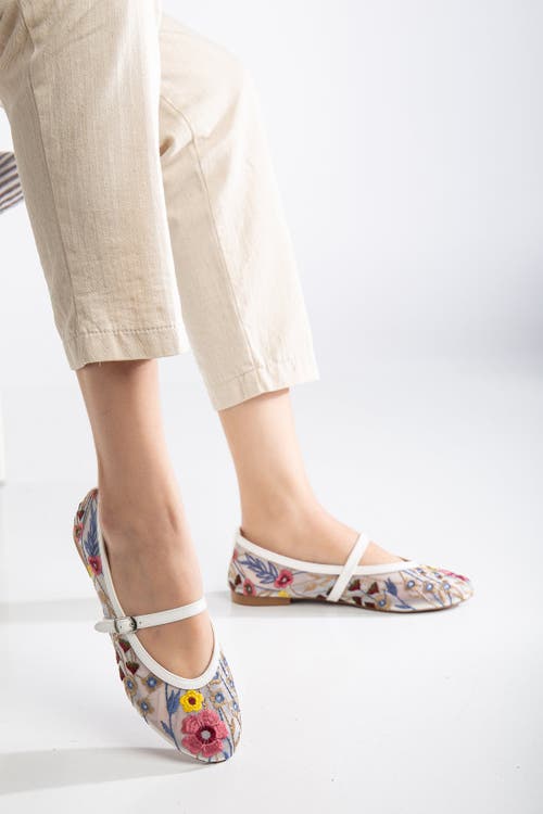 Forever & Always Shoes Fauna Mesh Mary Jane Flats