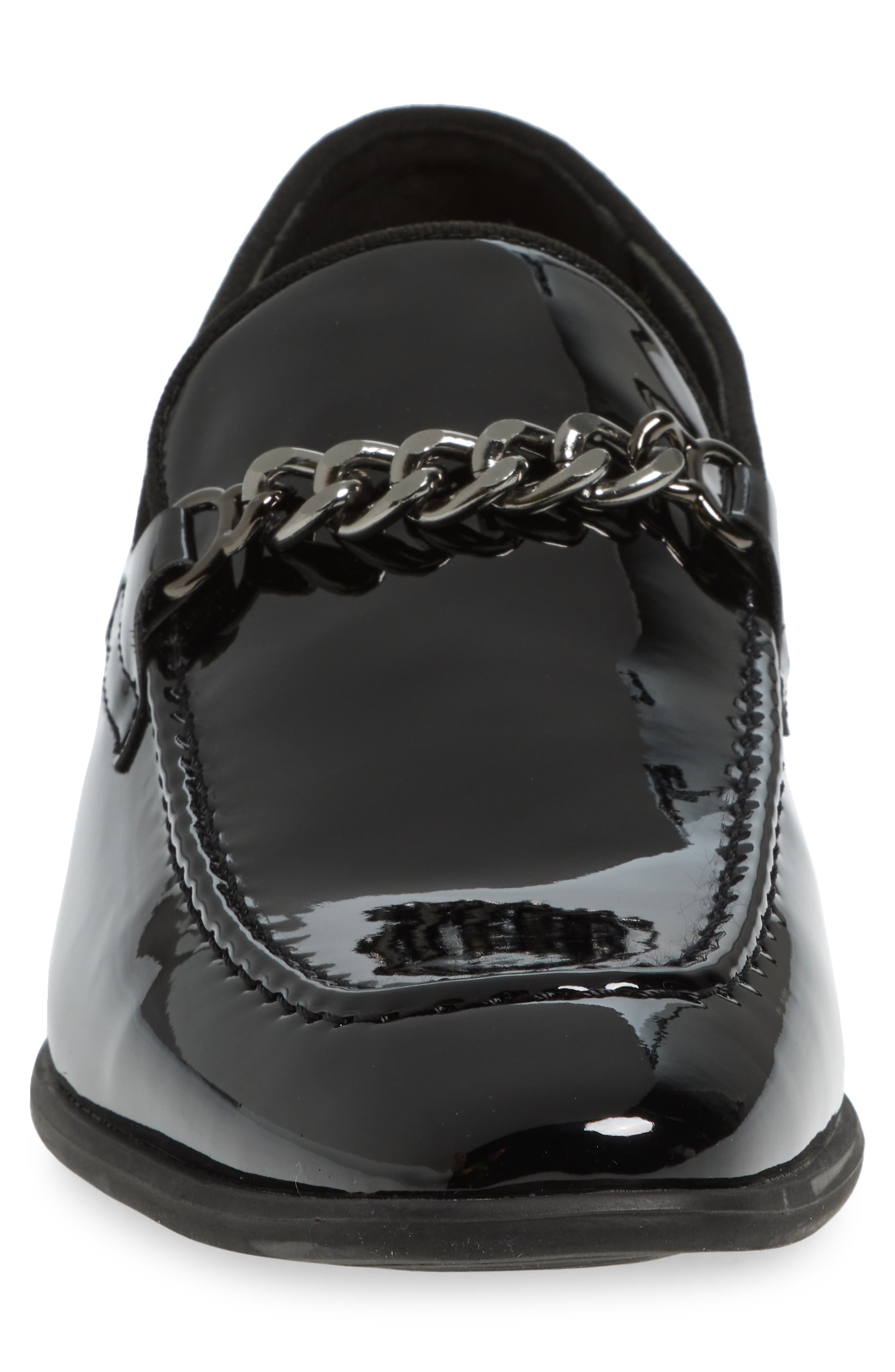 Abound Soren Chain Patent Loafer, Alternate, color, Black Patent