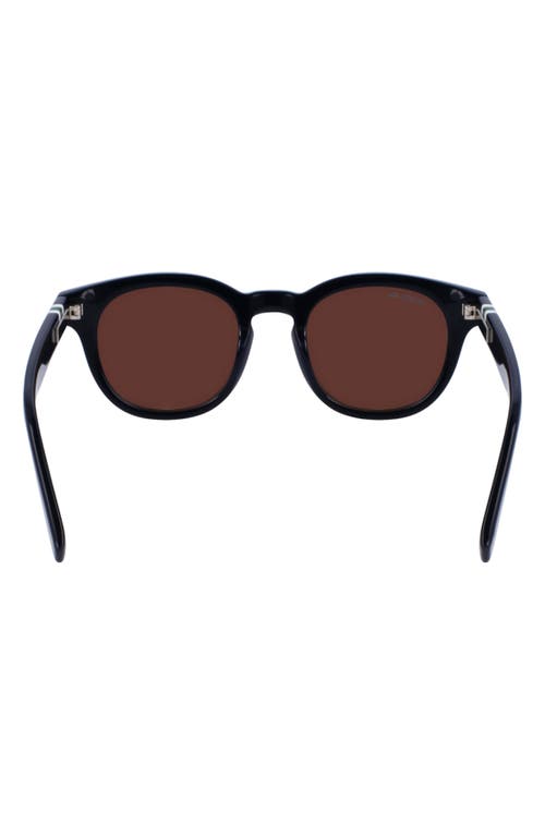 Lacoste 49mm Oval Sunglasses In Blue