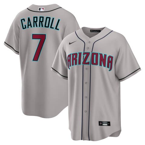 Men's Nike Corbin Carroll Gray Arizona Diamondbacks Road Replica Jersey