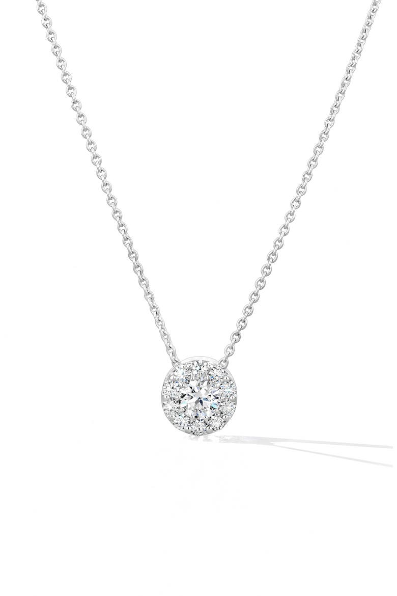 Fulfillment Diamond Pendant Necklace, Main, color, WHITE GOLD