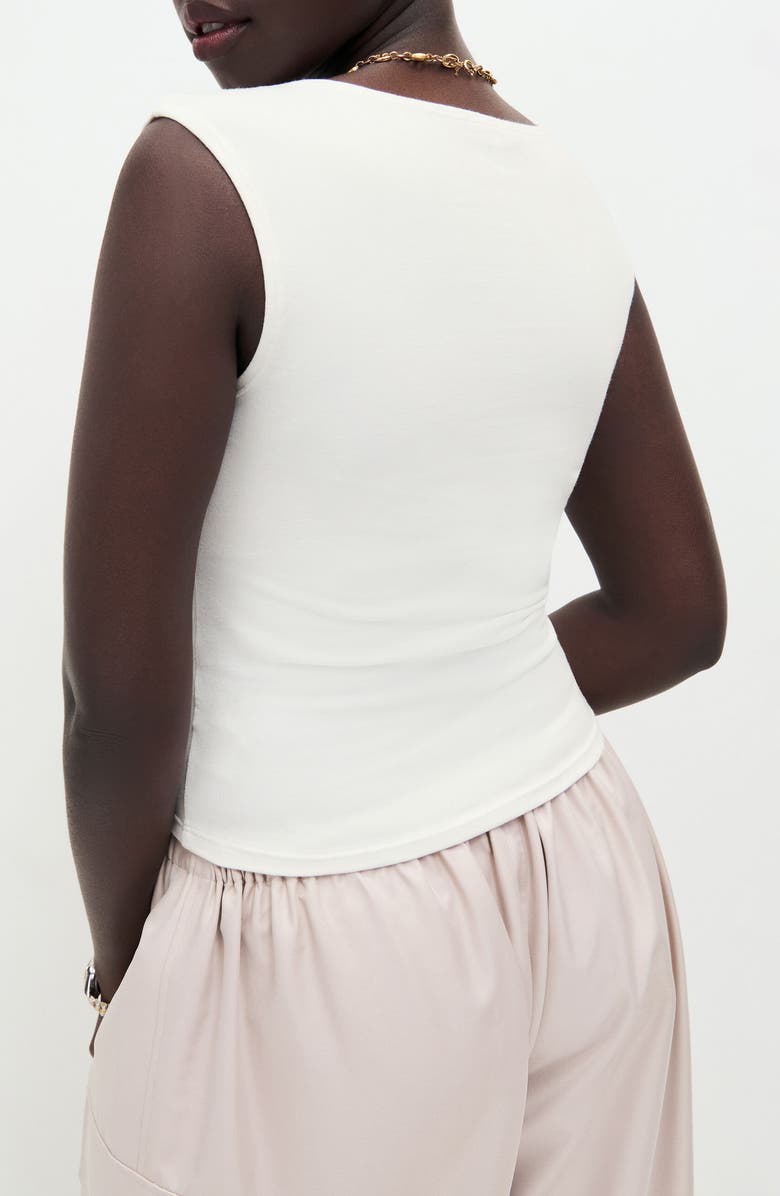 Reformation Keegan Square Neck Crop Tank, Alternate, color,
