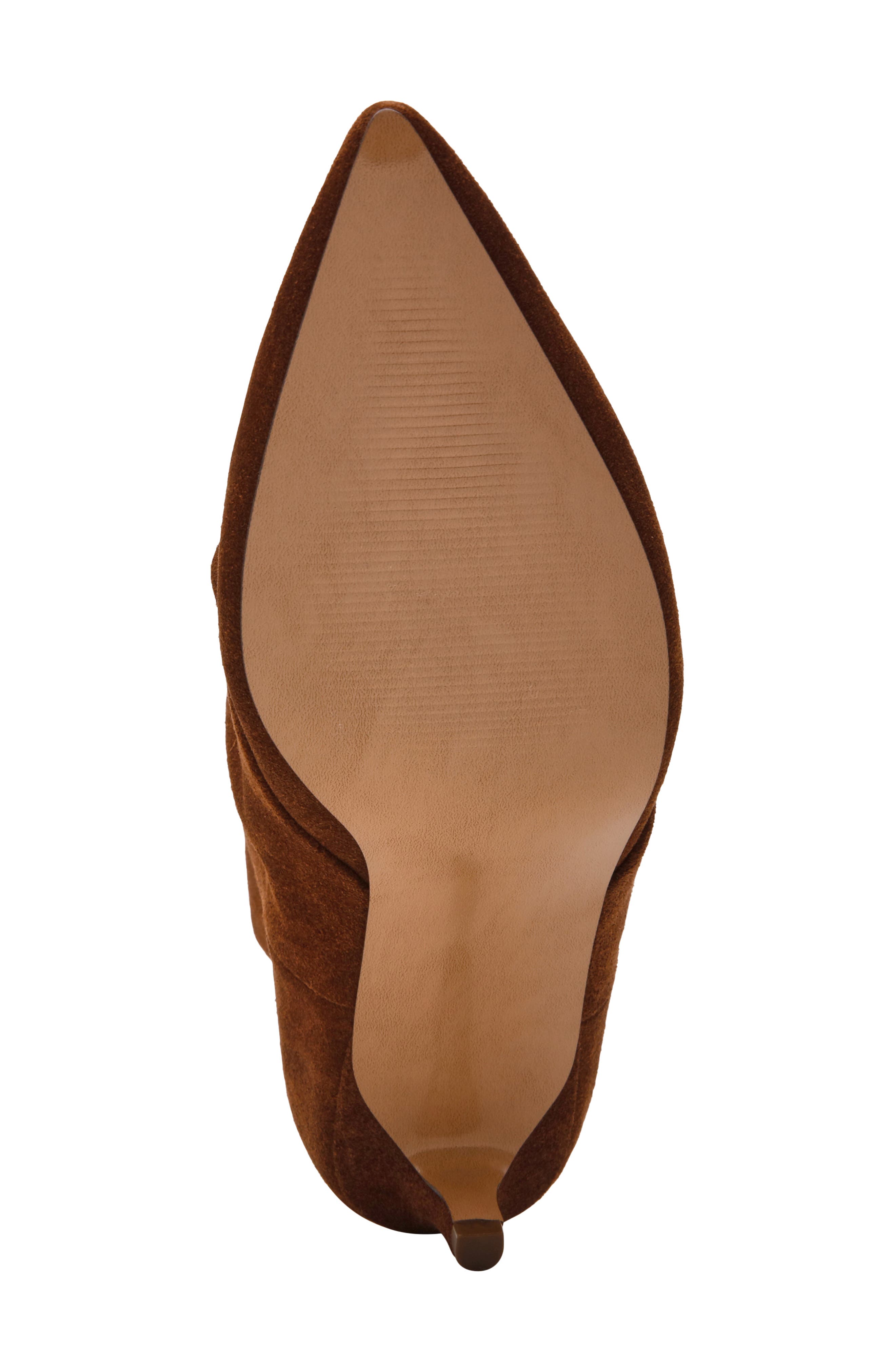 Lennox Pointed Toe Bootie, Alternate, color, UMBER SUEDE