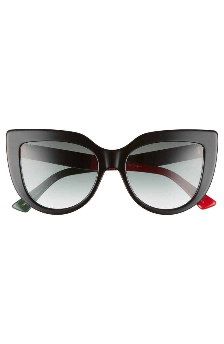 Gucci 53mm Cat Eye Sunglasses, Alternate, color, 