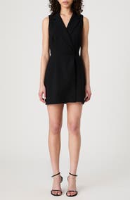 French Connection Whisper Sleeveless Double Breasted Blazer Minidress