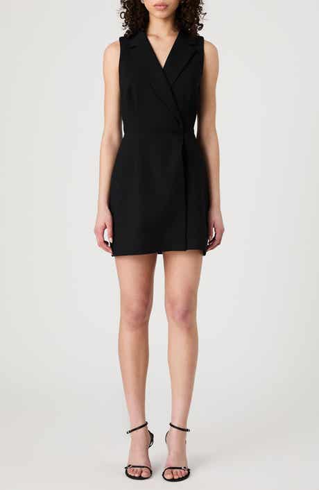 French Connection Whisper Sleeveless Double Breasted Blazer Minidress