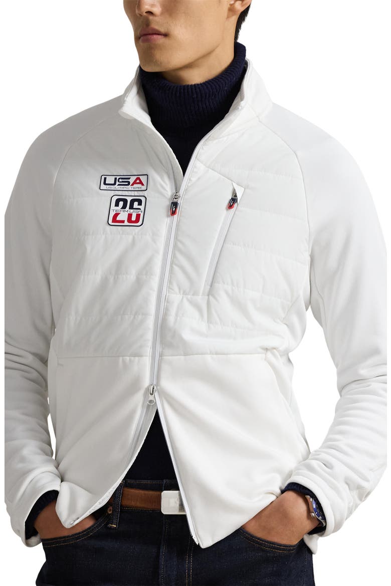 Team USA Hybrid Jacket, Main, color, CERAMIC WHITE