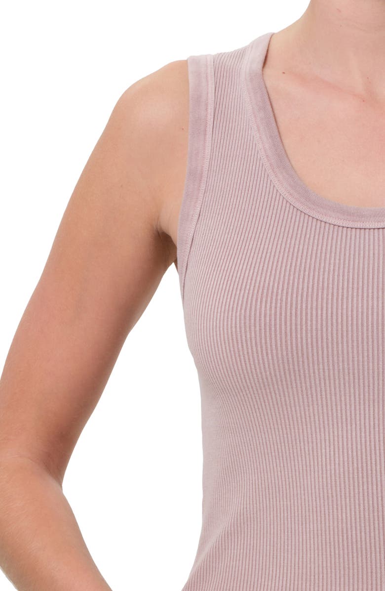 AGOLDE Poppy Rib Organic Cotton Blend Tank, Alternate, color, 