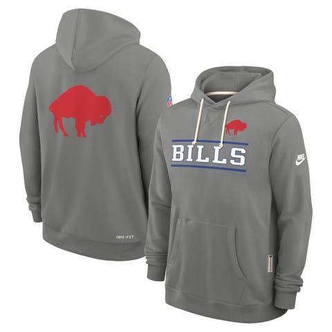 Men's Nike Gray Buffalo Bills Standard Issue Replay Officials Alternate Dri-FIT Hoodie