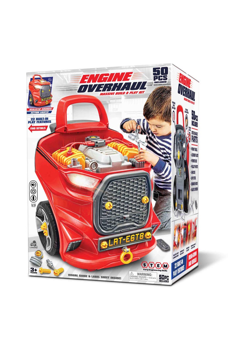 Tuff Tools Lanard Tuff Tools Light & Sound Engine Overhaul, Alternate, color, Red