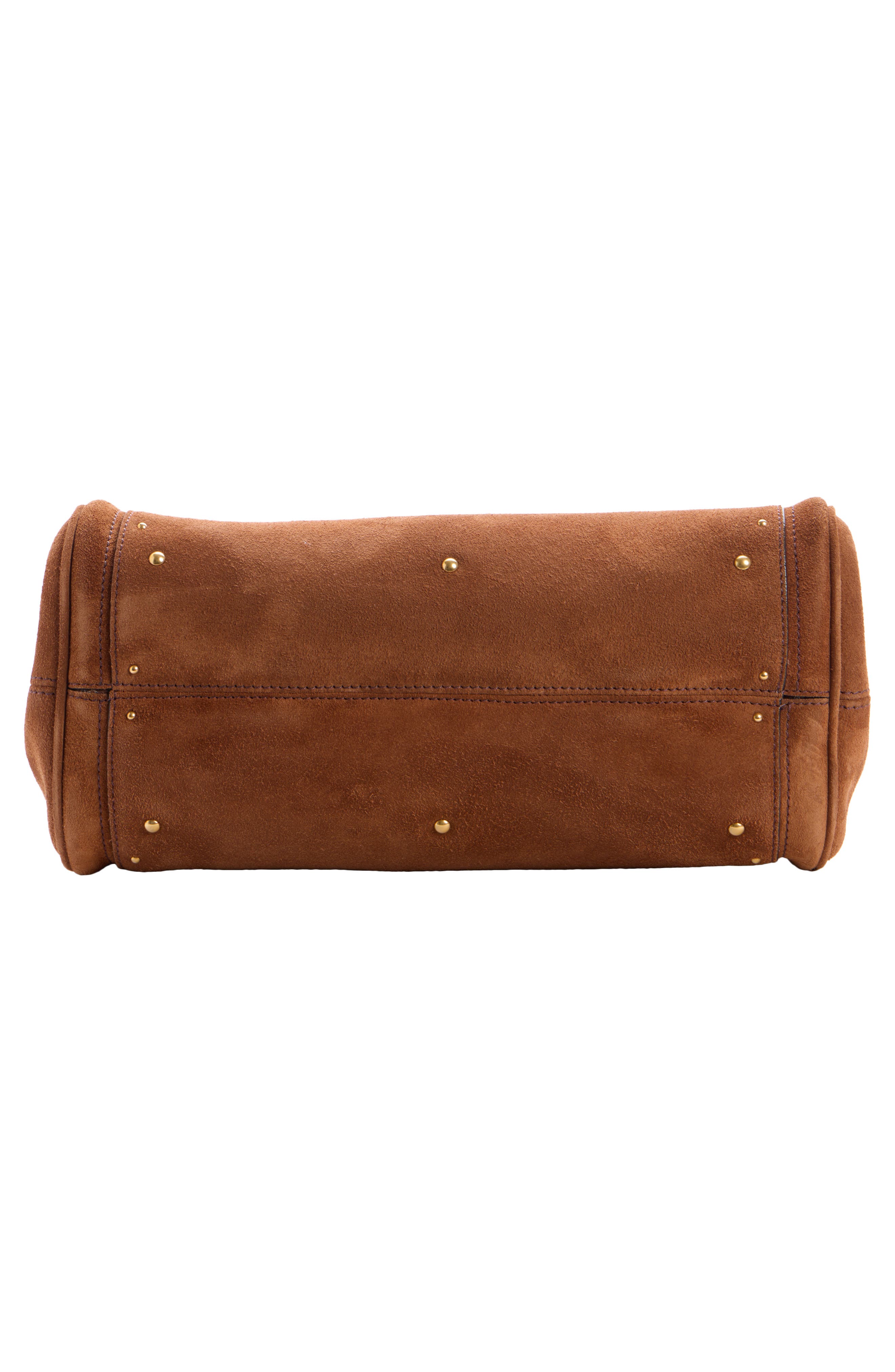 Chloé Paddington Suede Satchel, Alternate, color, 