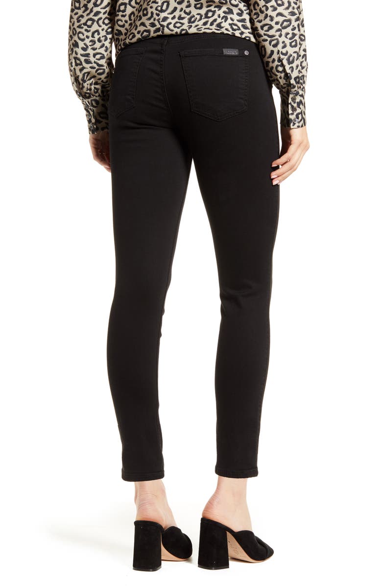 7 For All Mankind b(air) High Waist Ankle Skinny Maternity Jeans, Alternate, color, 