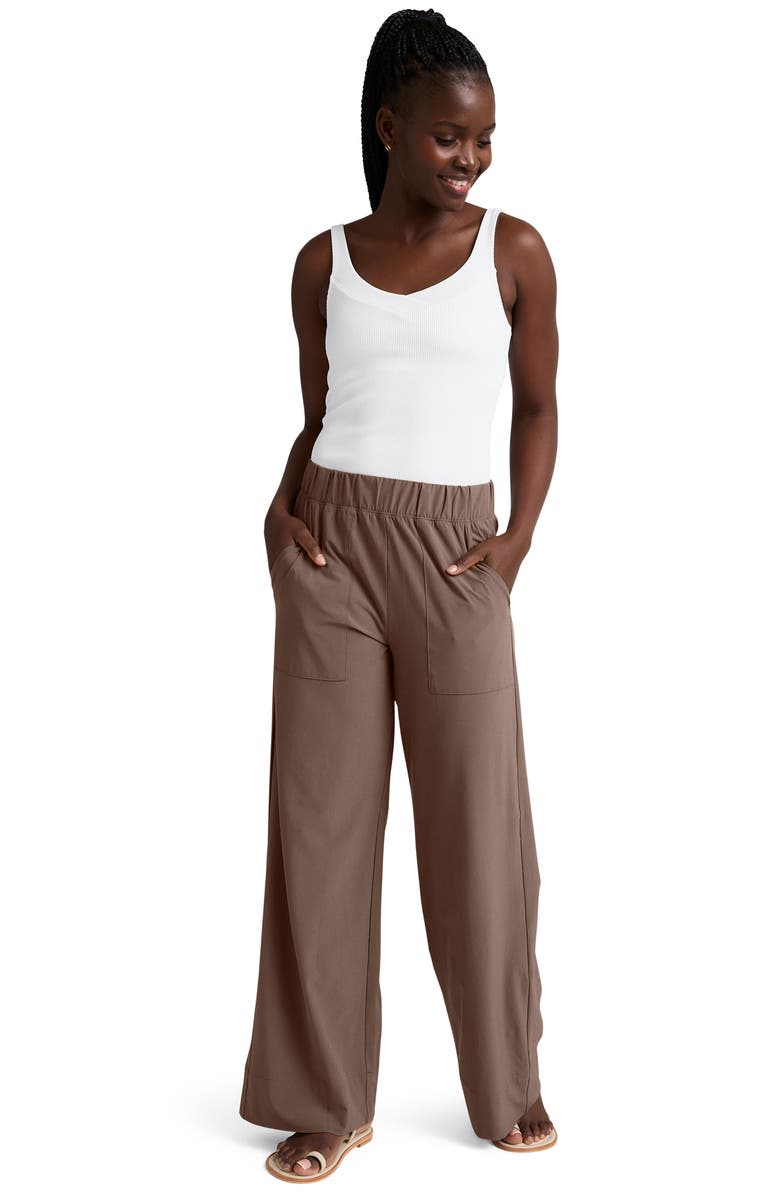 Beyond Yoga Wide Leg Utility Pants, Alternate, color, Khaki