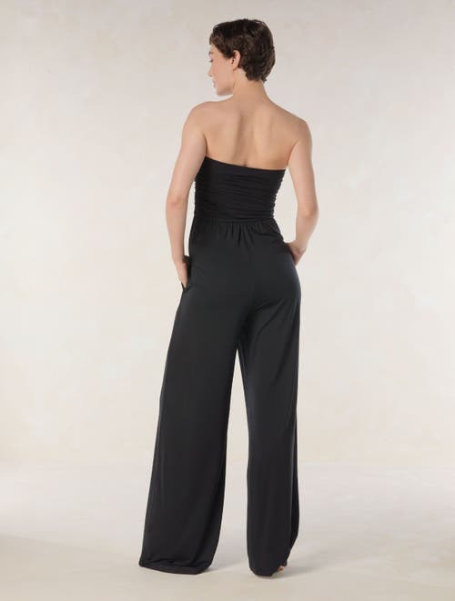 CARMEN MARC VALVO CARMEN MARC VALVO RUCHED BEADED JUMPSUIT COVER UP