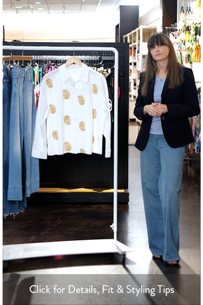 Embroidered Cotton Button-Up Shirt video