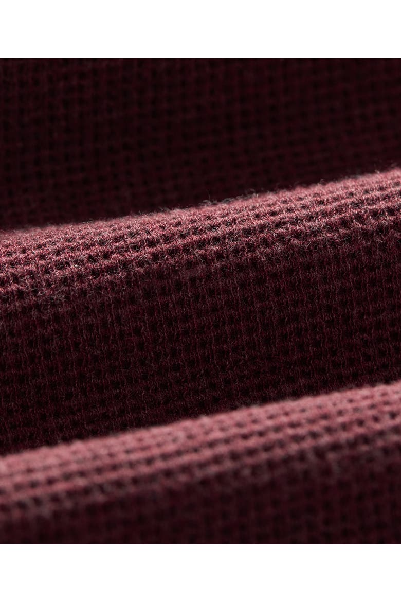 Organic Cotton Luxe Waffle Wide Leg Pant, Alternate, color, Merlot Heather