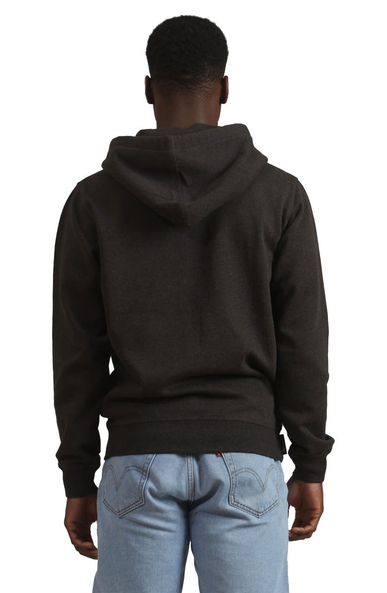Members Only Brooklyn Zip-Up Hoodie, Alternate, color, Charcoal