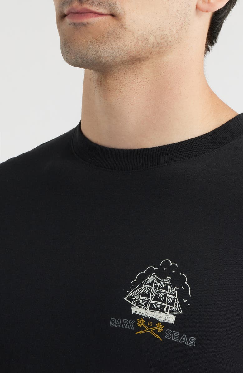 DARK SEAS Armada Graphic T-Shirt, Alternate, color, Heather Black