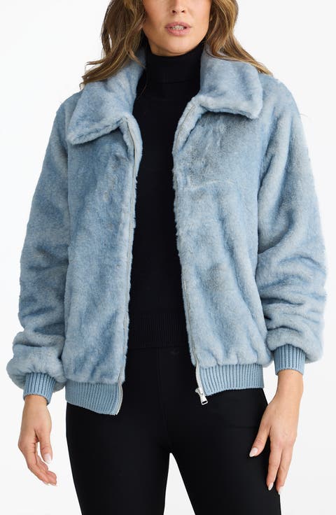 Celeste Faux Fur Bomber Jacket