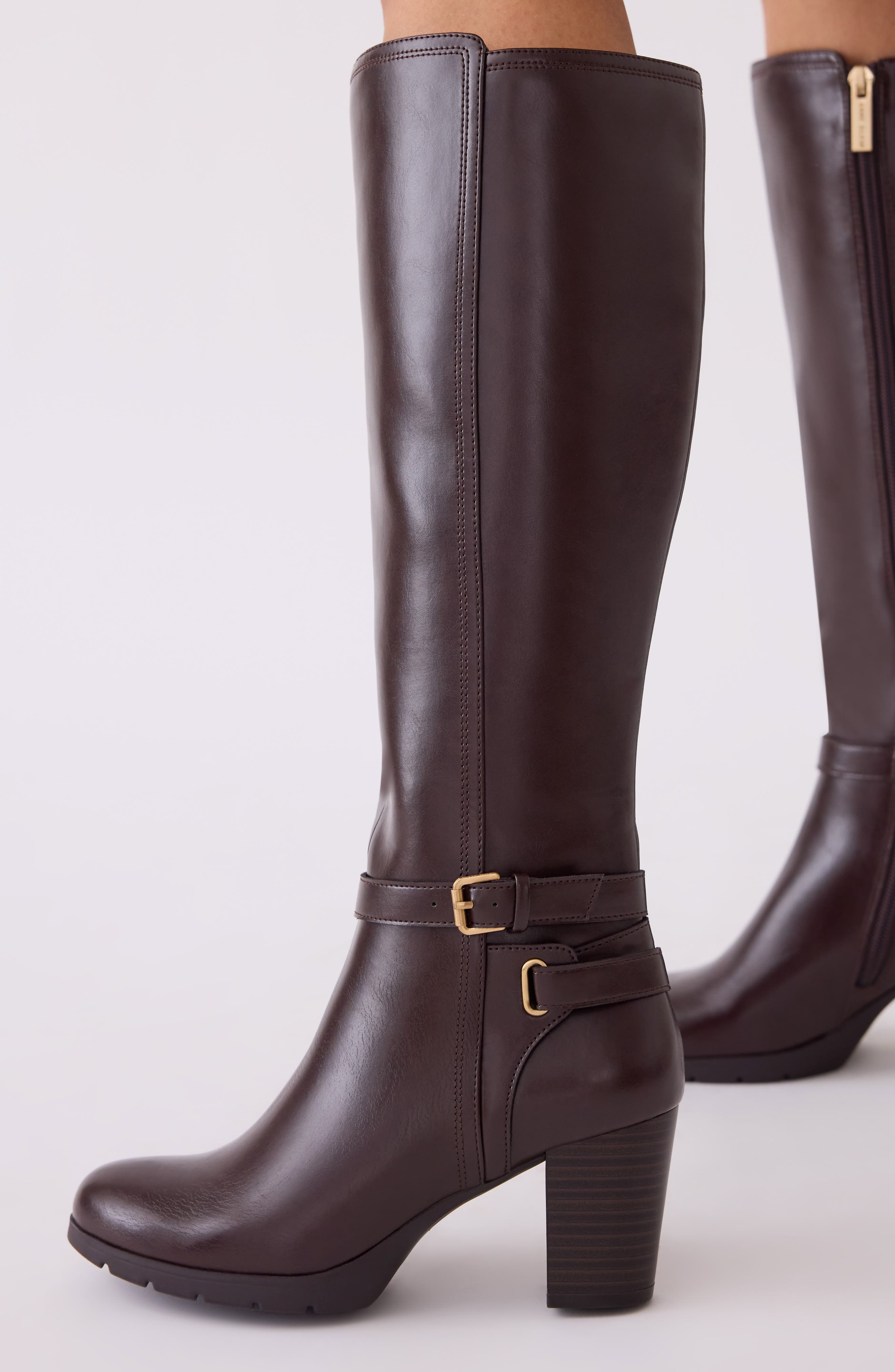 Anne Klein Rylee Boot, Alternate, color, Brown