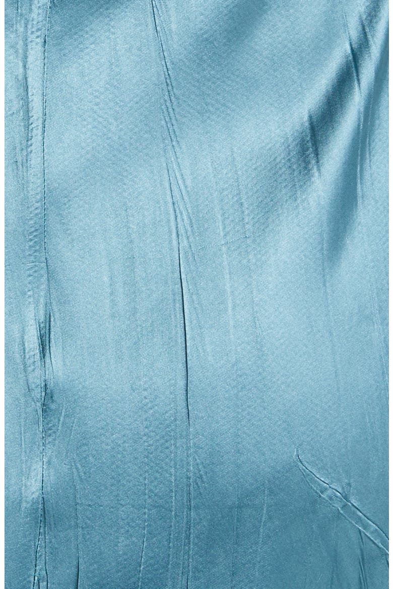 Ruffle Charmeuse & Chiffon Cocktail Dress with Jacket, Alternate, color, SILVER BLUE