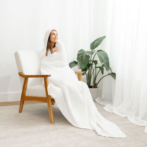 Comfy Cubs Adult Hooded Towel Large In White