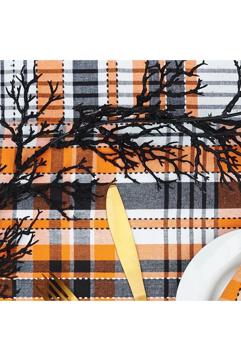 Zelda Plaid Placemats Set of 6, 13" x 19", Alternate, color, Red