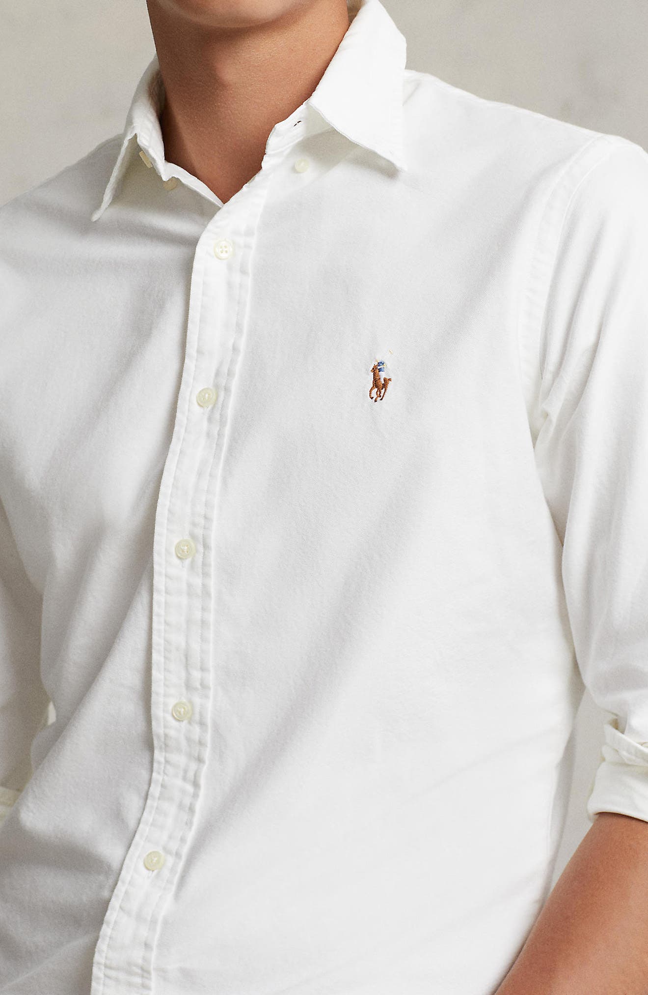 Polo Ralph Lauren Classic Oxford Button-Down Sport Shirt — фото 3