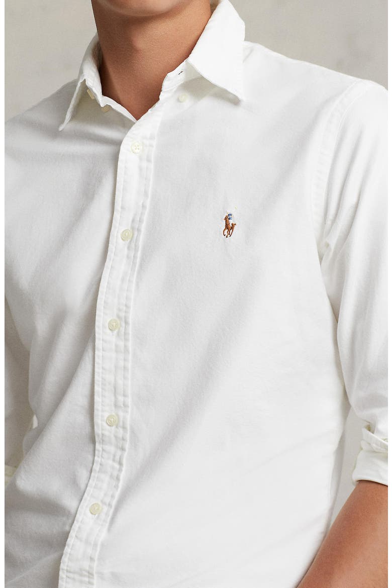 Classic Oxford Button-Down Sport Shirt, Alternate, color, WHITE