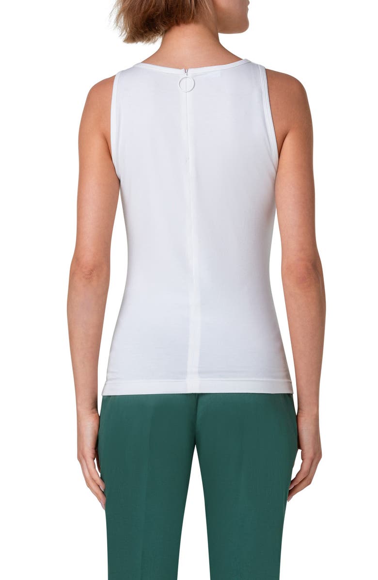 Akris punto Sleeveless Knit Top, Alternate, color, Cream
