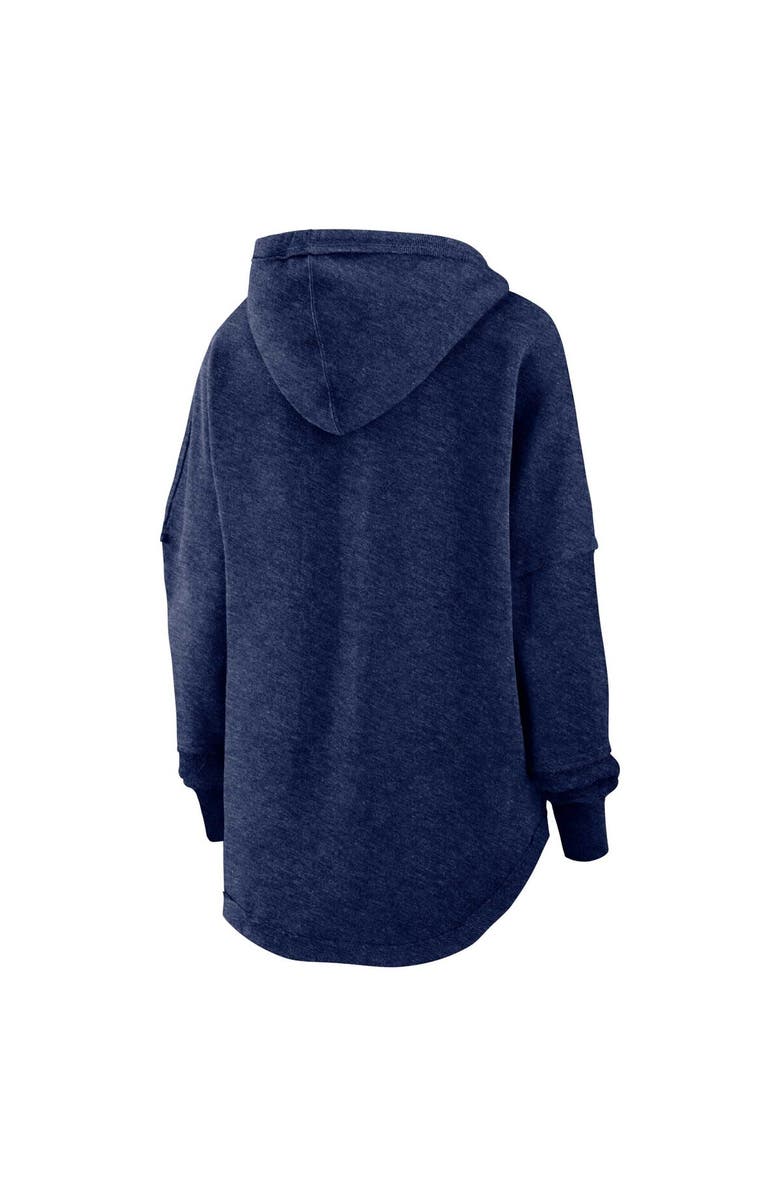 FANATICS Women's Fanatics Branded Navy Dallas Cowboys Lightewight Modest Crop Lounge Helmet Arch Pullover Hoodie, Alternate, color, Navy