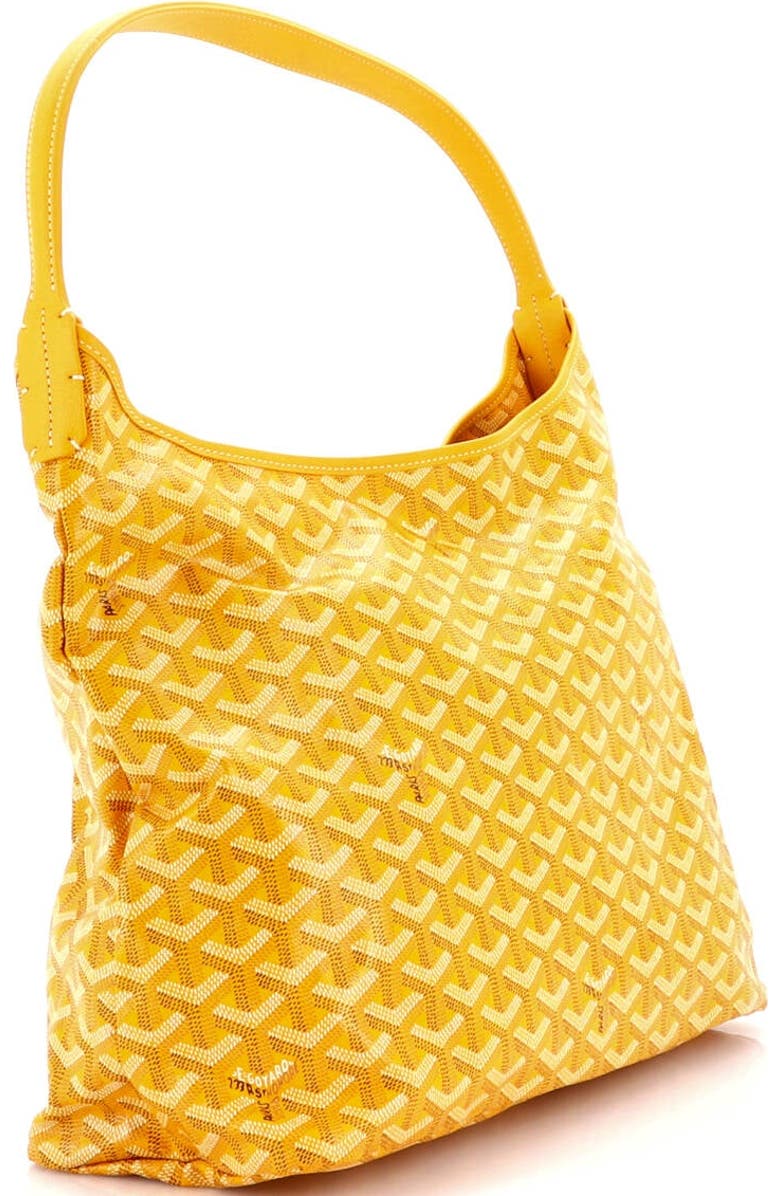 Pre-Owned Goyard Boheme Hobo Coated Canvas, Alternate, color, Yellow