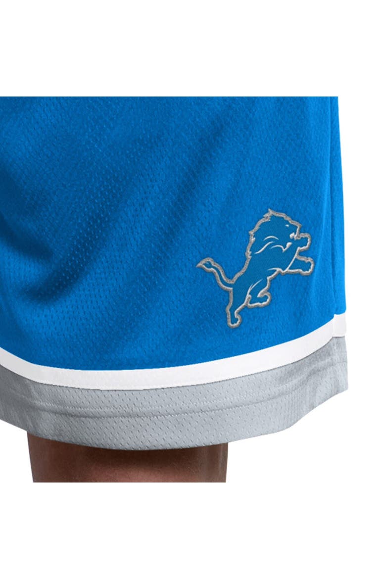 Men's Starter  Blue Detroit Lions Power Play Mesh Shorts, Alternate, color, Blue
