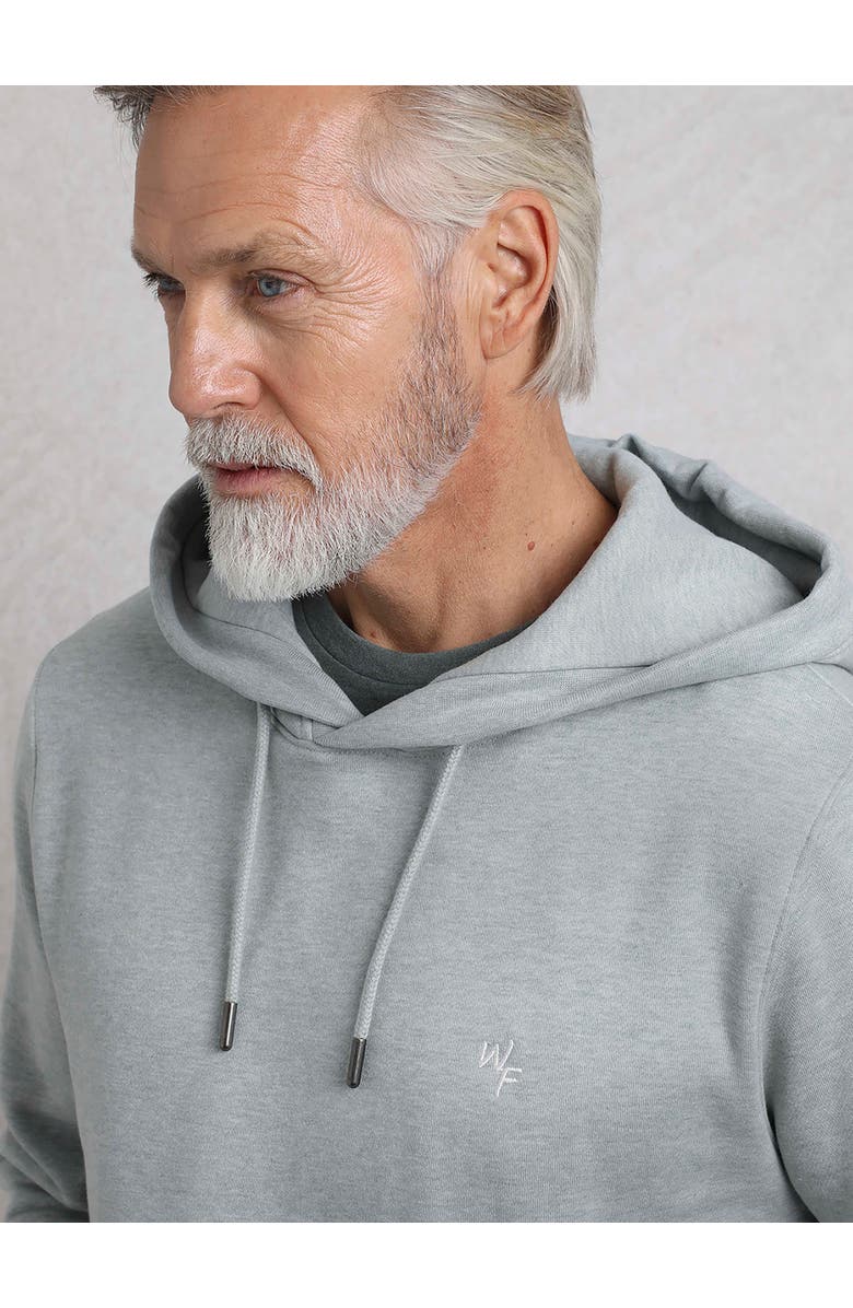 Weird Fish Hugo Branded Popover Hoodie, Alternate, color, Grey Marl