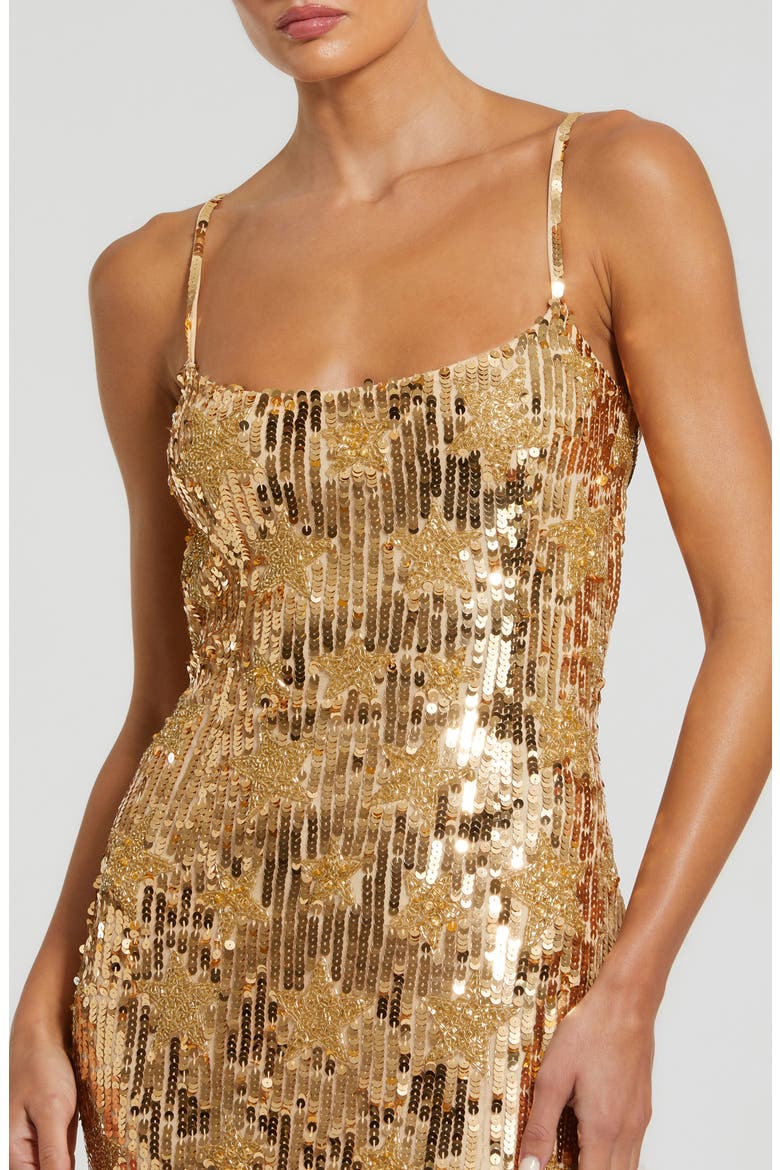 Star Bead & Sequin Gown, Alternate, color, STARLIGHT