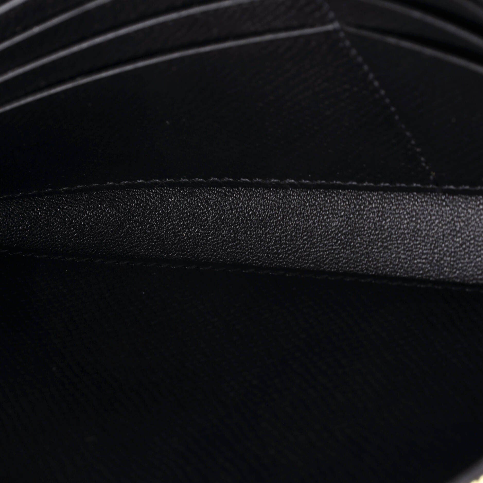 Pre-Owned Hermes Constance To Go Wallet Epsom, Alternate, color, Noir