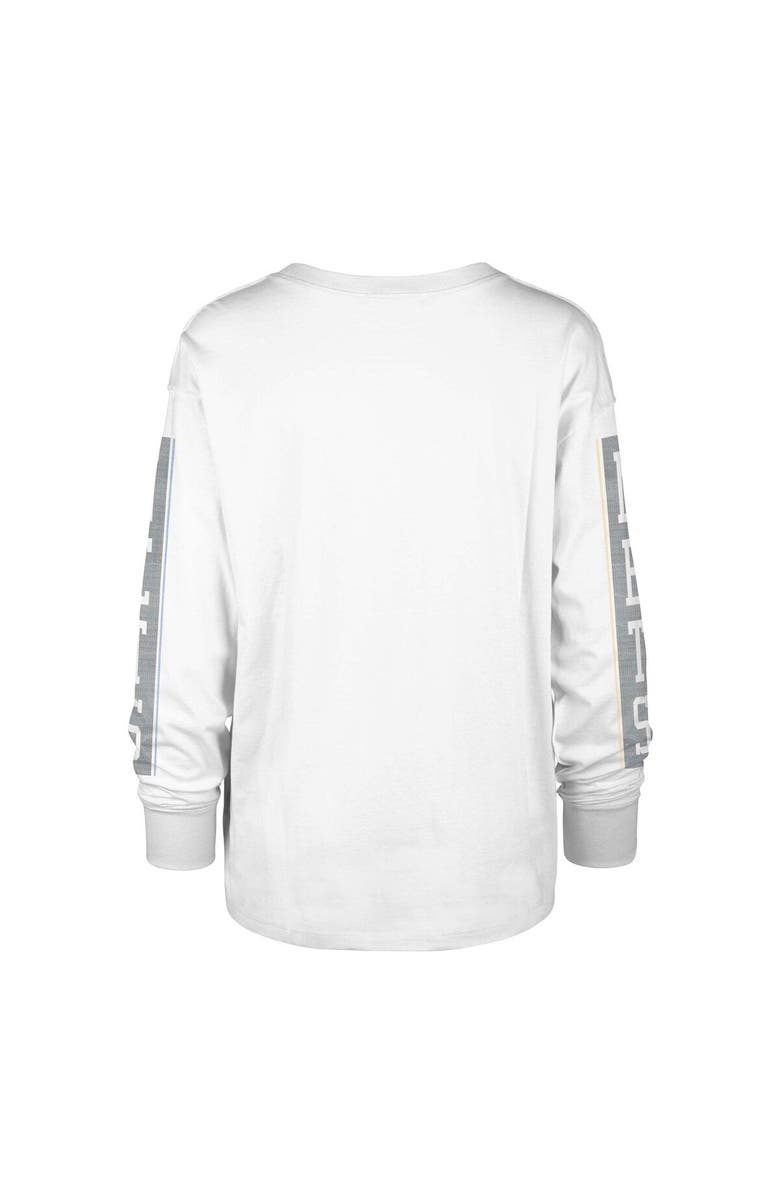 '47 Women's '47 White Brooklyn Nets City Edition SOA Long Sleeve T-Shirt, Alternate, color, 