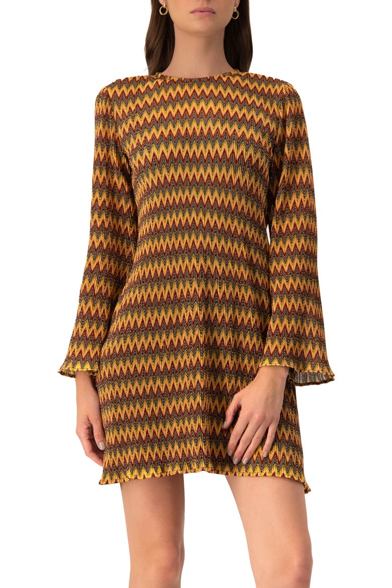 Short Knit Dress with Headband, Main, color, Multicolor