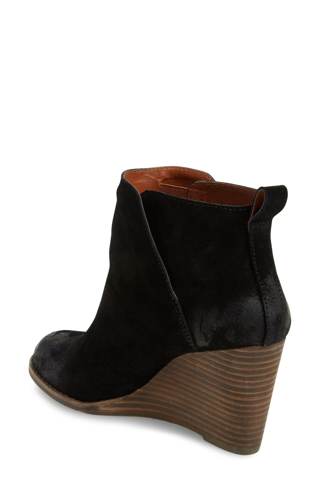 Lucky Brand 'Yezzah' Wedge Bootie, Alternate, color, 