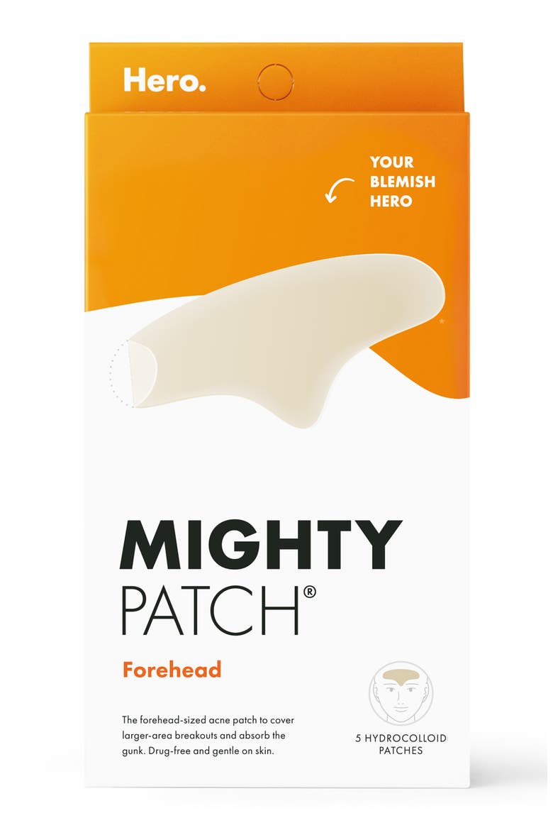 Mighty Patch Forehead Hydrocolloid Acne Patch, Main, color, ORANGE