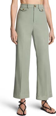 SPANX® SPANXsupersmooth™ Crop Easy Flare Stretch Twill Pants