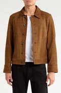 John Varvatos Douglas Seamed Leather Jacket