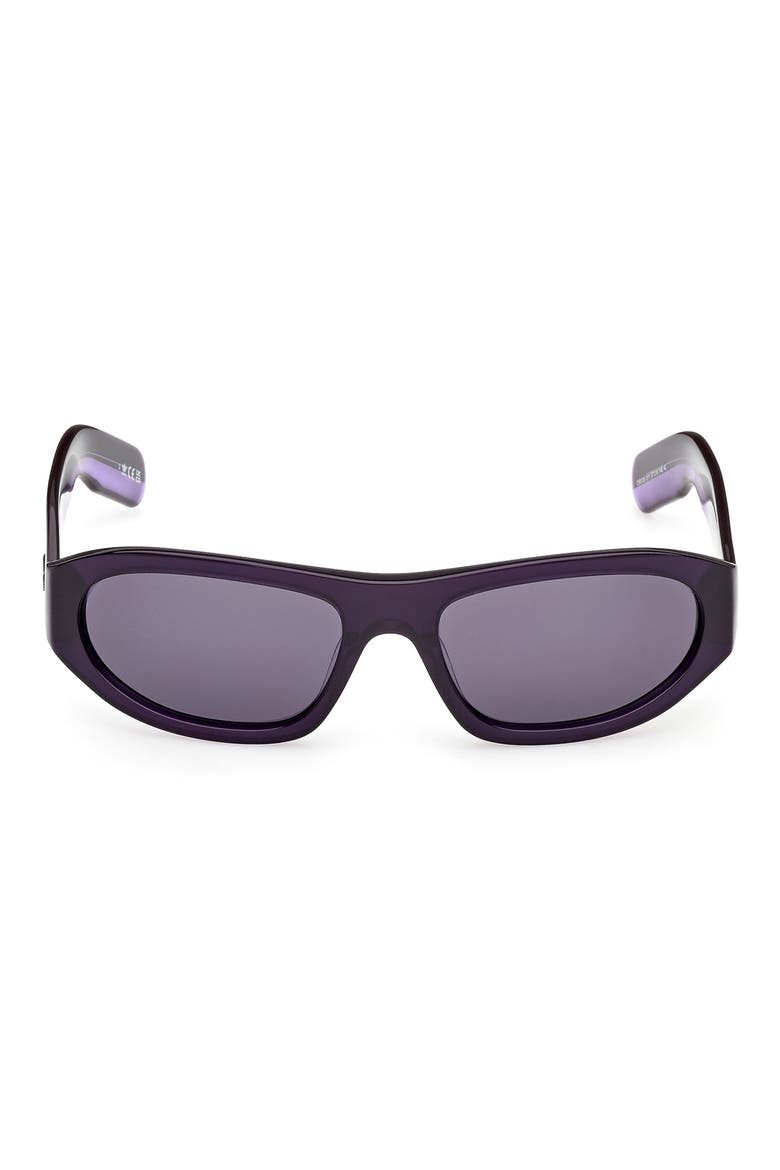 Oval Sunglasses, Main, color, SHINY VIOLET/ VIOLET